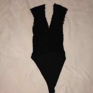 Zara black lace bodysuit